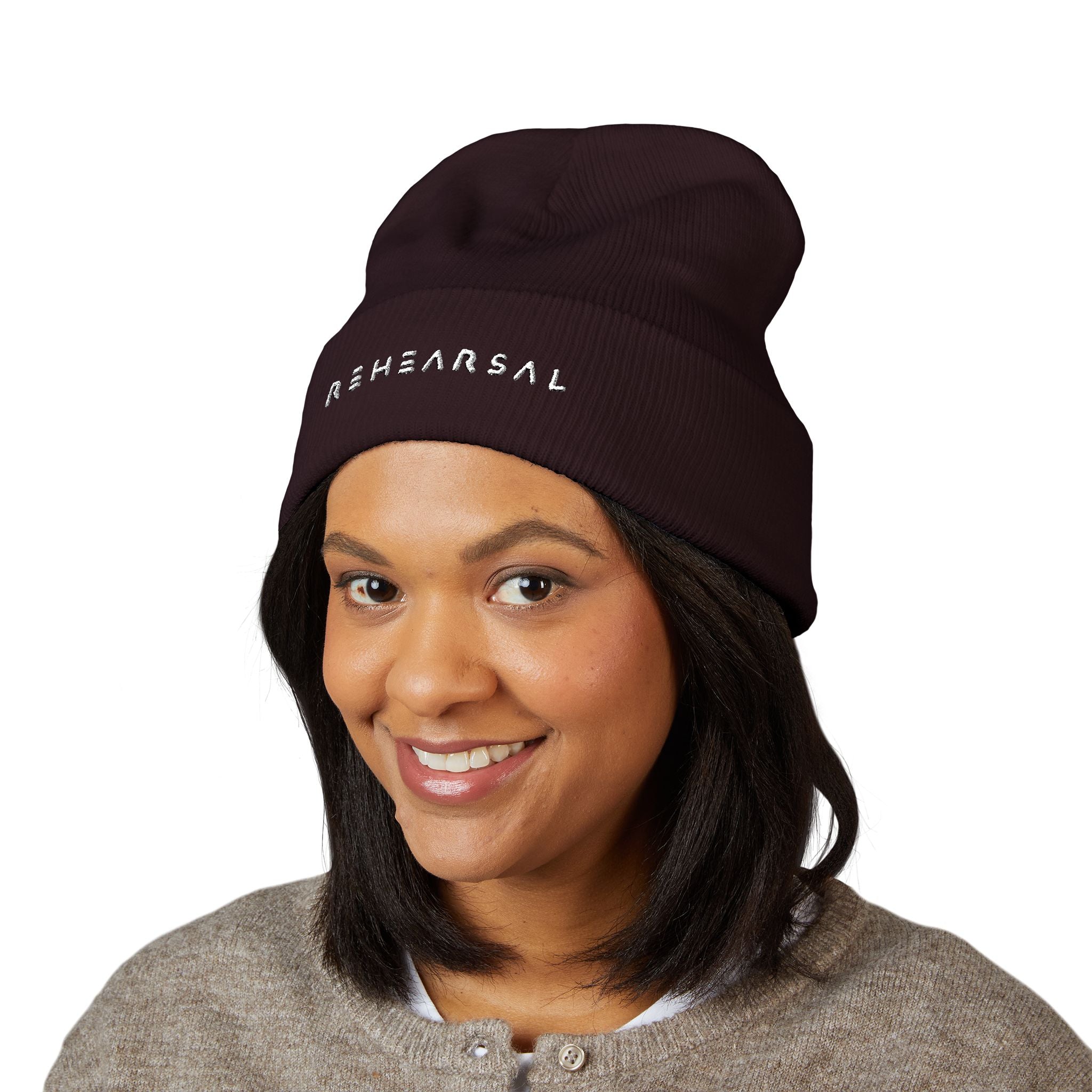 REHEARSAL Embroidered Beanie