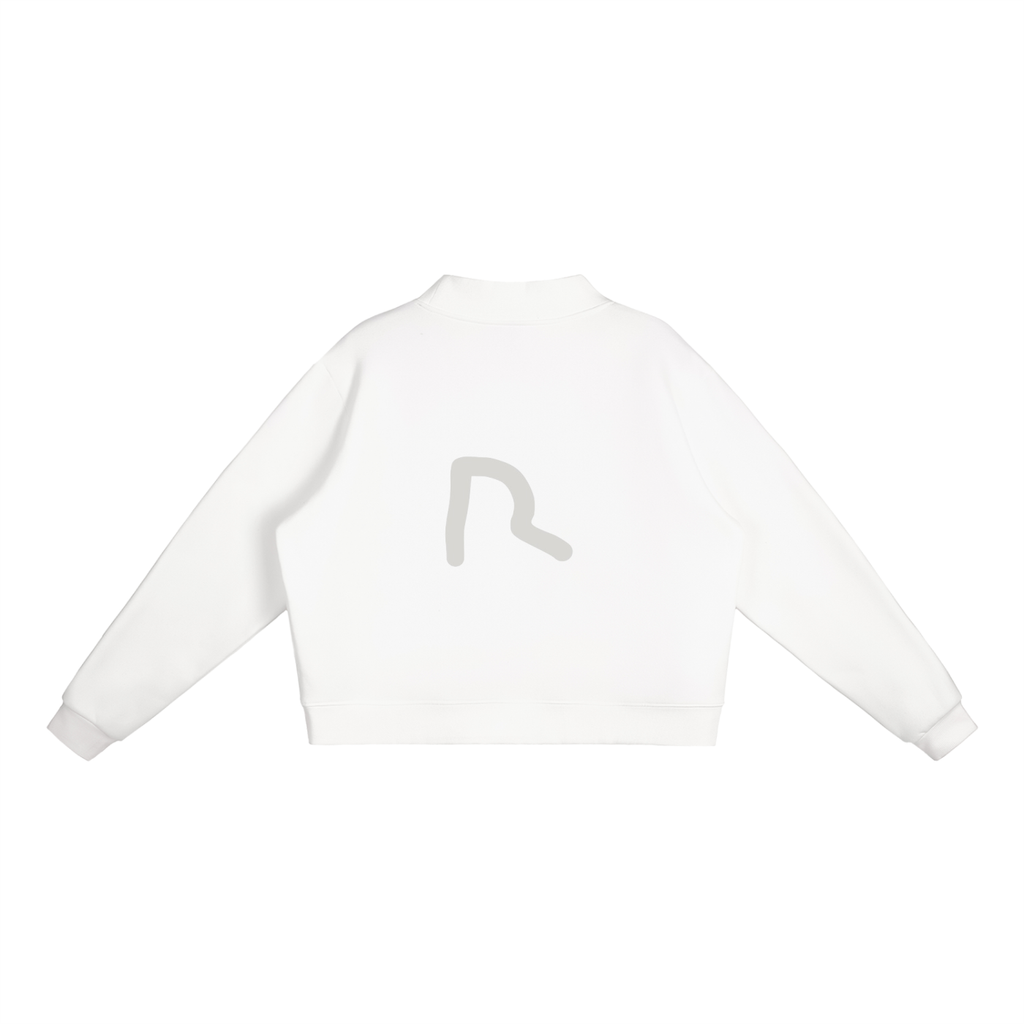 Essential Fleece Mock-Neck Crew Sweatshirt