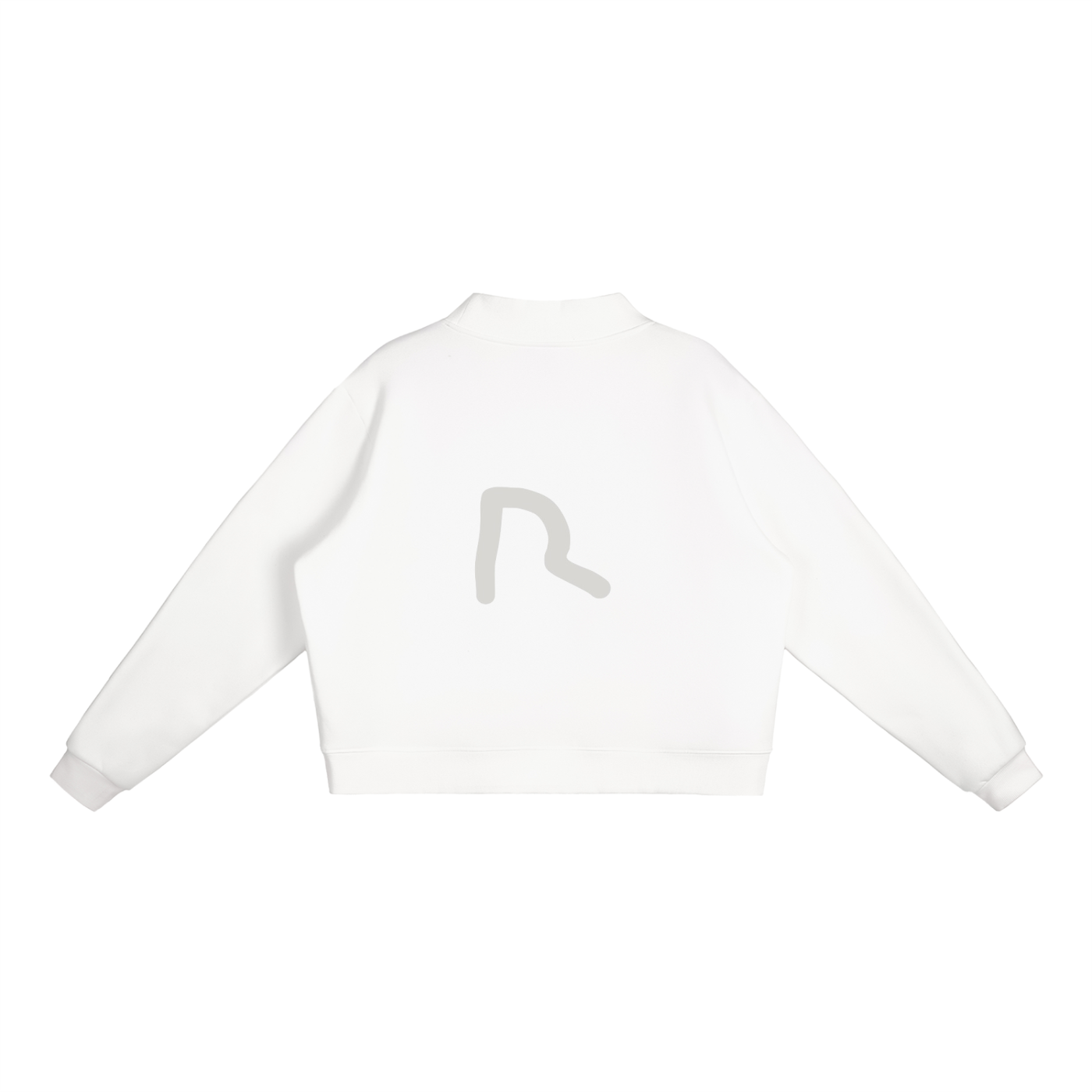Essential Fleece Mock-Neck Crew Sweatshirt