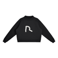 Essential Fleece Mock-Neck Crew Sweatshirt
